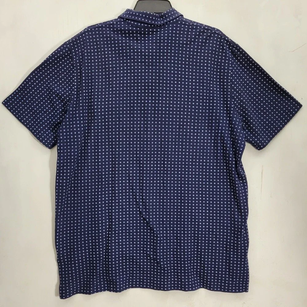 Polo By Ralph Lauren Men's Polo Shirt Polka Dot sz XL Navy Blue